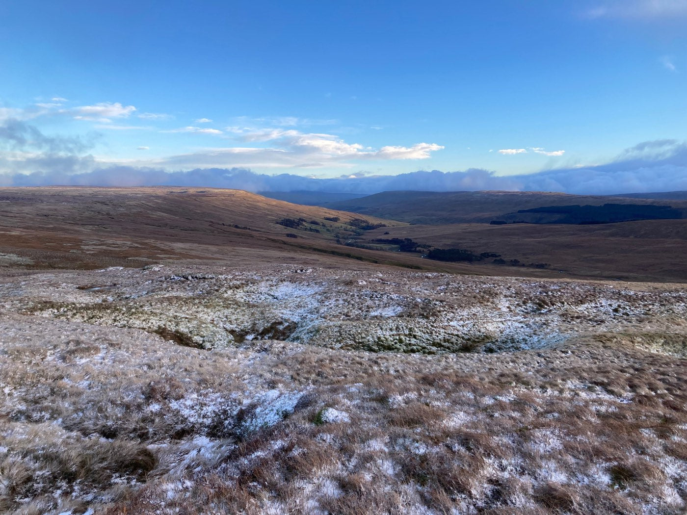 Upland moorland at Swarthghyll in the Yorkshire Dales